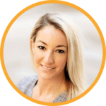 "A client testimonial photo for Delta-v - Dani Cyrus Chief Customer Officer"